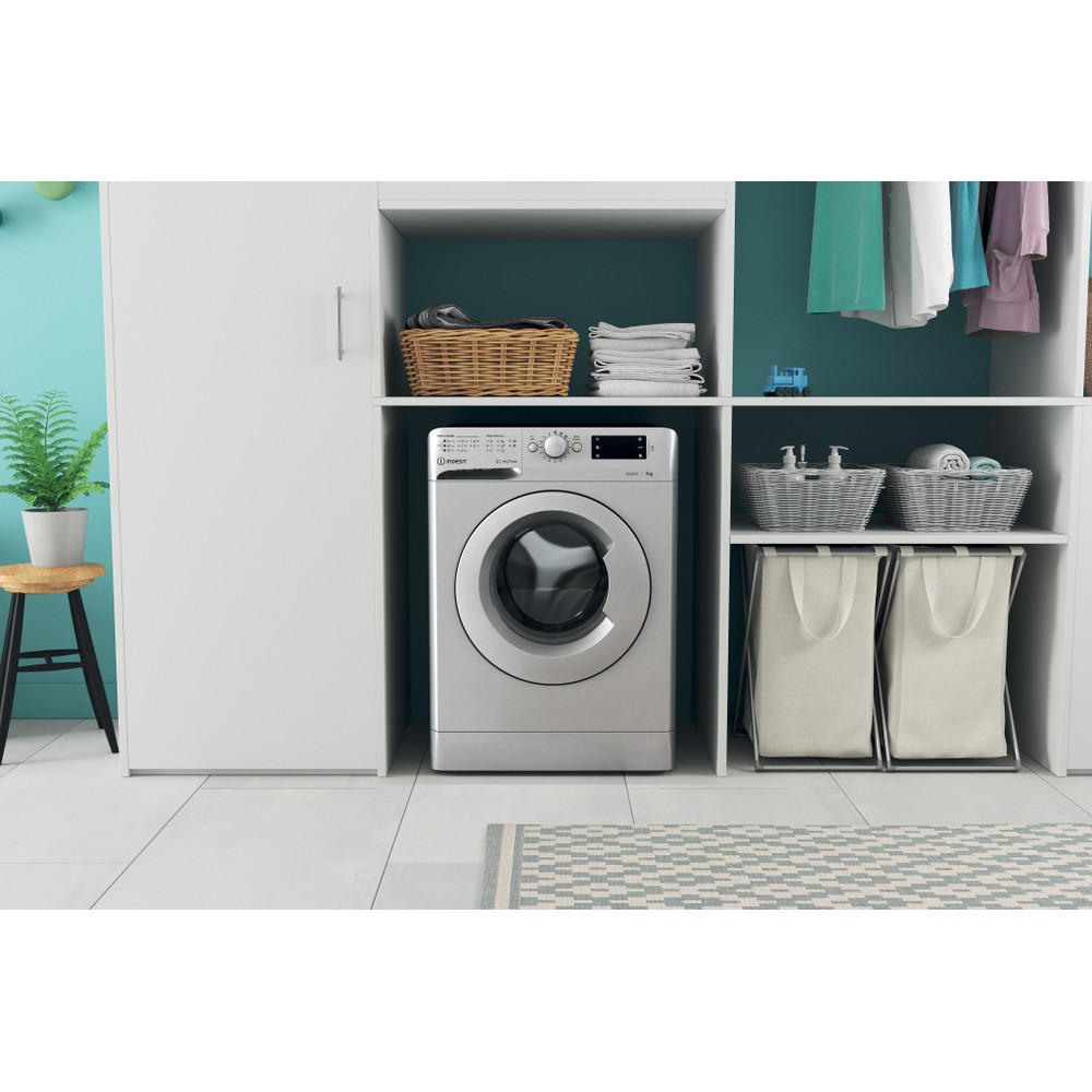 Indesit Стиральная машина Отдельно стоящий OMTWE 71252 S EU Серебристый Front loader A+++ Lifestyle frontal