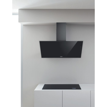 Whirlpool Exaustor Encastre WHVF 93F LT K Preto Livre Instalação Eletrónico Lifestyle frontal
