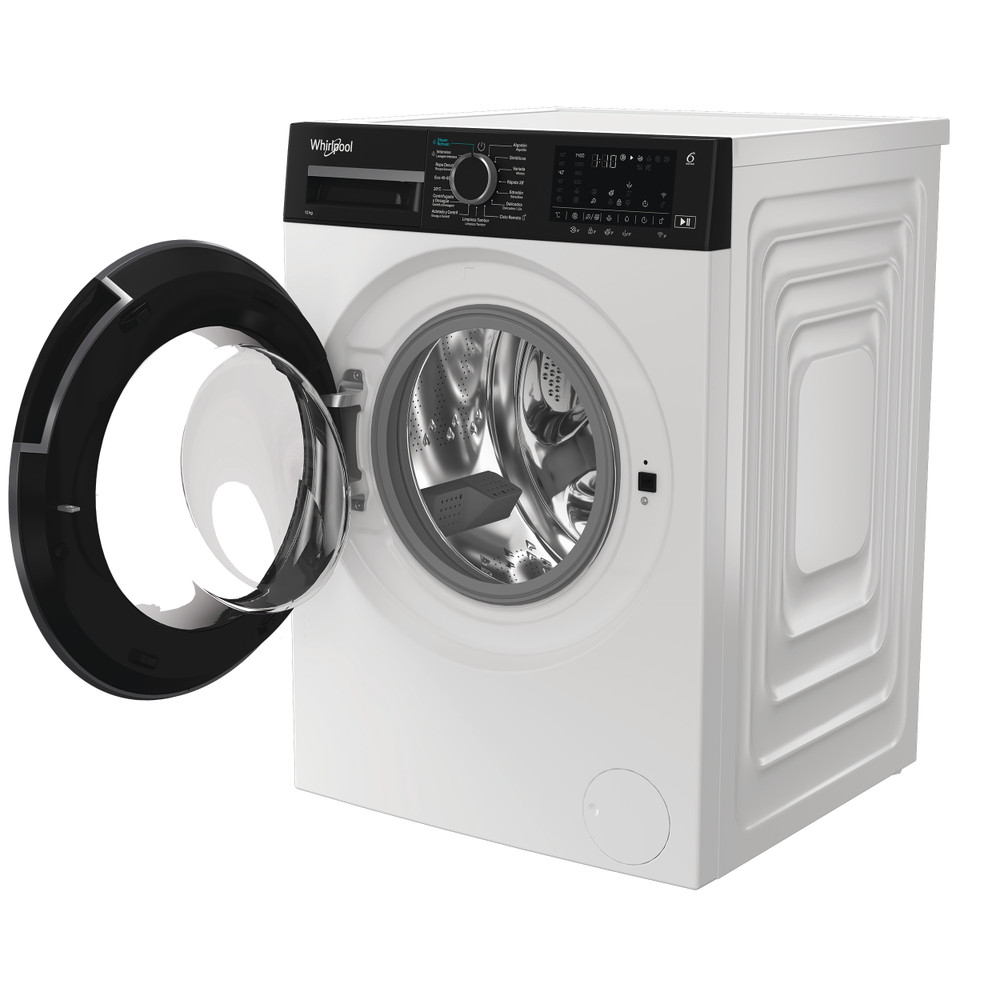 Whirlpool Lavadora Libre instalación WAM 27WB SPT Blanco Cargador frontal A Perspective open