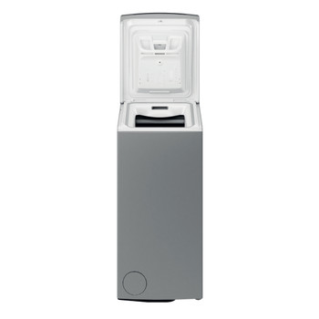 Whirlpool Tvättmaskin Fristående TDLRS 7232BS EU Silver Top loader D Frontal open