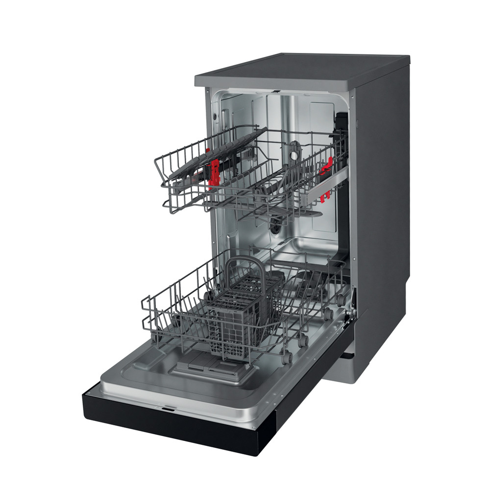 Whirlpool Dishwasher Freestanding WSFE 2B19 X UK N Freestanding F Perspective open