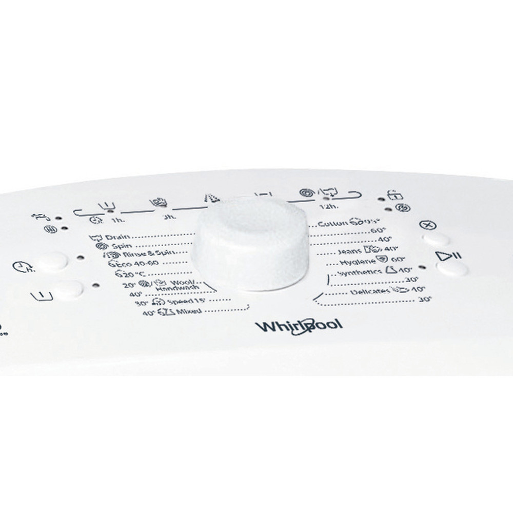 Whirlpool Mosógép Szabadonálló TDLR 6230L EU/N Fehér Felültöltős D Control panel