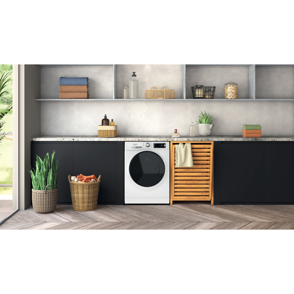 Hotpoint_Ariston Máquina de lavar roupa Livre Instalação NBT 1048 WD A EU Branco Carga Frontal A Lifestyle frontal