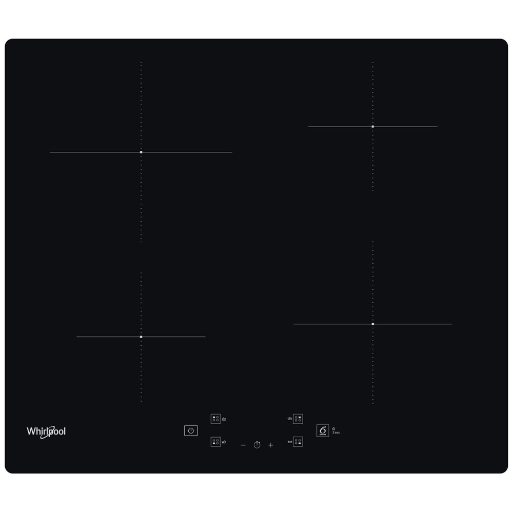 Whirlpool Варильна поверхня WS Q2160 NE Чорний Induction vitroceramic Frontal