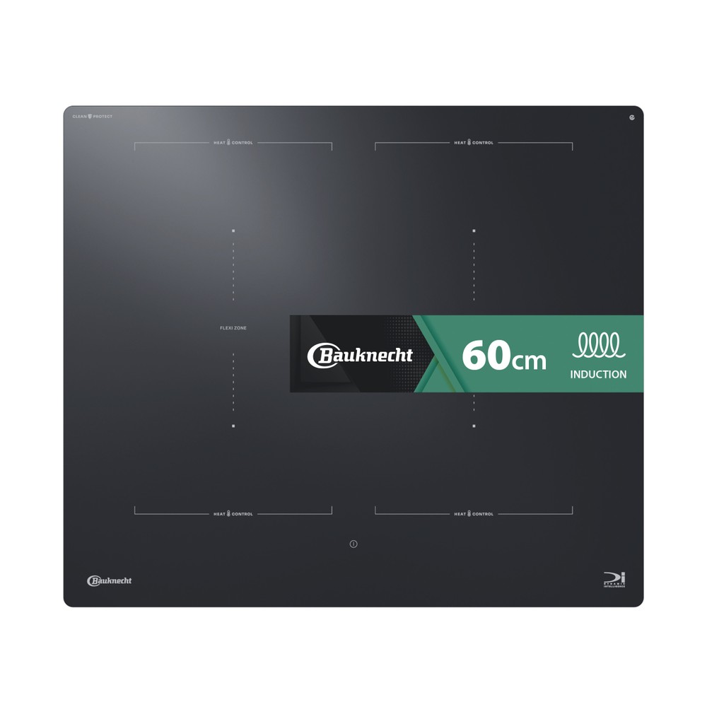 Bauknecht Table de cuisson BTX6019DCF Noir Induction vitroceramic Frontal