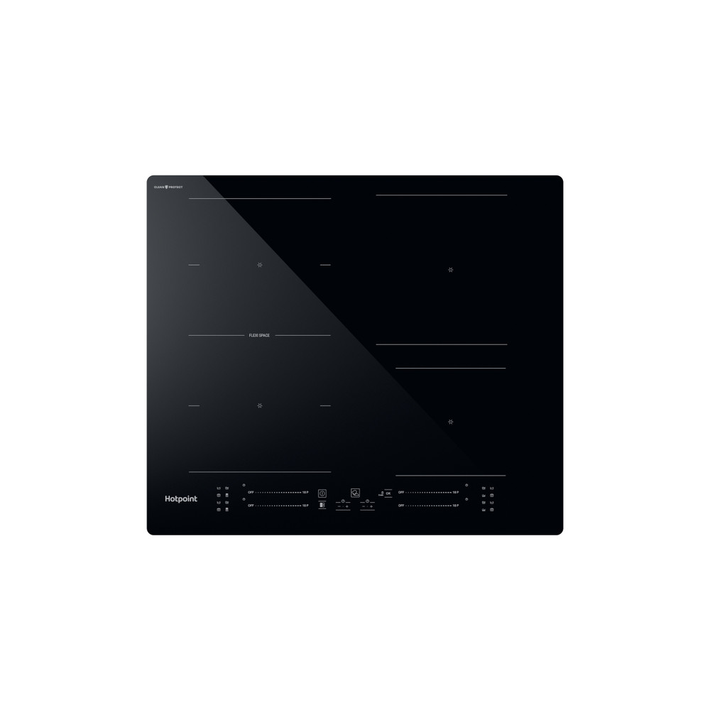 Hotpoint HOB TS 3560F CPNE Black Induction vitroceramic Frontal