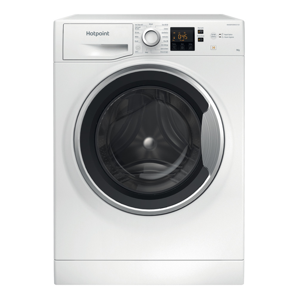 Hotpoint Washing machine Free-standing HNR9 W64 WS IRE White Front loader A Frontal