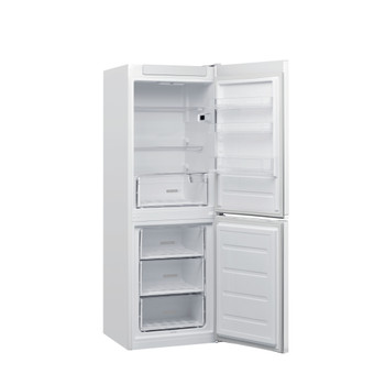 Whirlpool Racitor-congelator combinat Independent W5 722E W Global white 2 doors Perspective open
