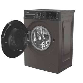 Whirlpool Maşină de spălat rufe Independent WAM 86GBC EE Manhattan Grey Încărcare frontală A Perspective open