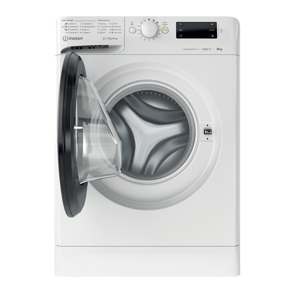 Indesit Mosógép Szabadonálló MTWE 61283 WK EE Fehér Elöltöltős D Frontal open