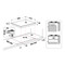 Indesit Варочная поверхность THP 641 IX/I Inox Газовая Technical drawing