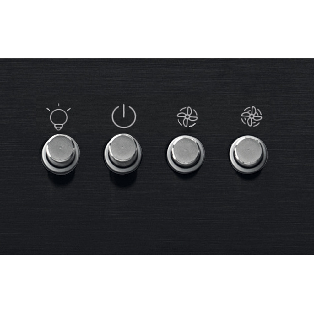 Indesit Hotte Encastrable IHBS63FLMK Noir Encastrable Mécanique Control panel