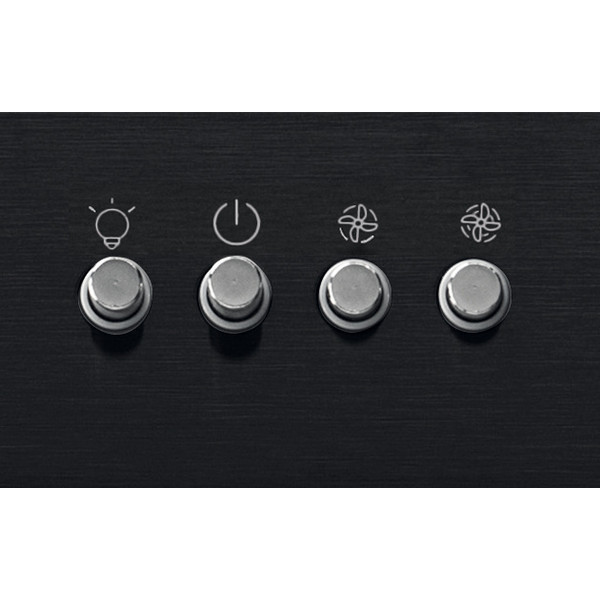 Indesit Hotte Encastrable IHBS63FLMK Noir Encastrable Mécanique Control panel