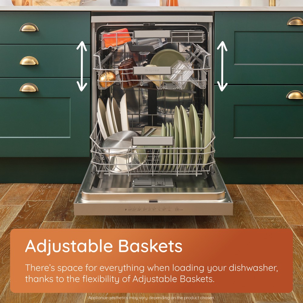 Hotpoint Dishwasher Free-standing HP2FE10CS90WUK Free-standing E Lifestyle detail