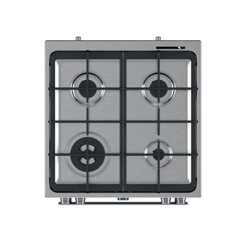 Whirlpool Tűzhely WS68G8ACXT/E Inox Gáz Frontal top down