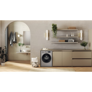 Whirlpool Lavadora Libre instalación FFB 8489 SBV SPT Plata Cargador frontal A Lifestyle frontal