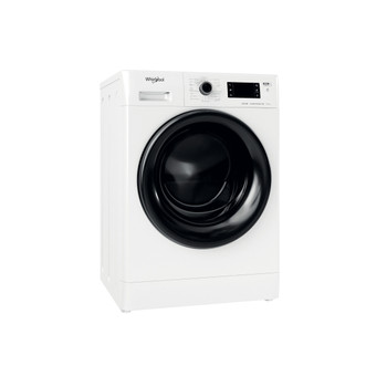 Whirlpool Maşină de spălat rufe cu uscător Independent FWDG 861483 WBV EE N Alb Încărcare frontală Perspective