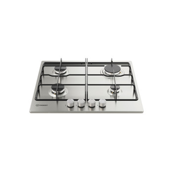 Indesit Placa THP 642 IX/I 1 Inox Gás Frontal top down