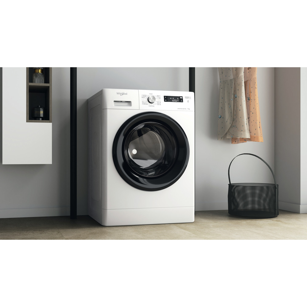 Whirlpool Mosógép Szabadonálló FFS 7238 B EE Fehér Elöltöltős D Lifestyle perspective
