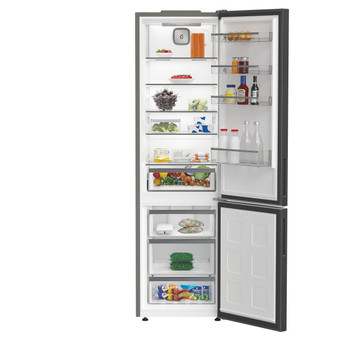 Whirlpool Холодильник з нижньою морозильною камерою. Соло WHK 25404 XBR5E Manhattan Grey 2 двері Lifestyle frontal open
