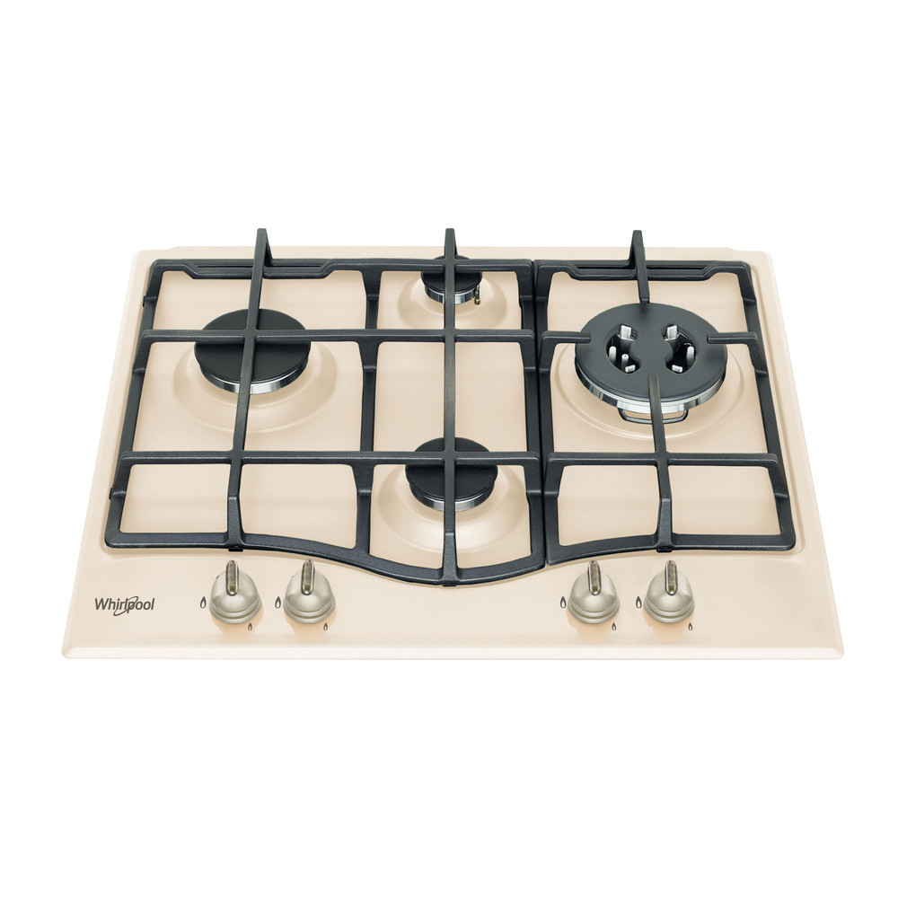 Whirlpool Varná doska GMT 6422 OW Starobiela Plynová Frontal top down