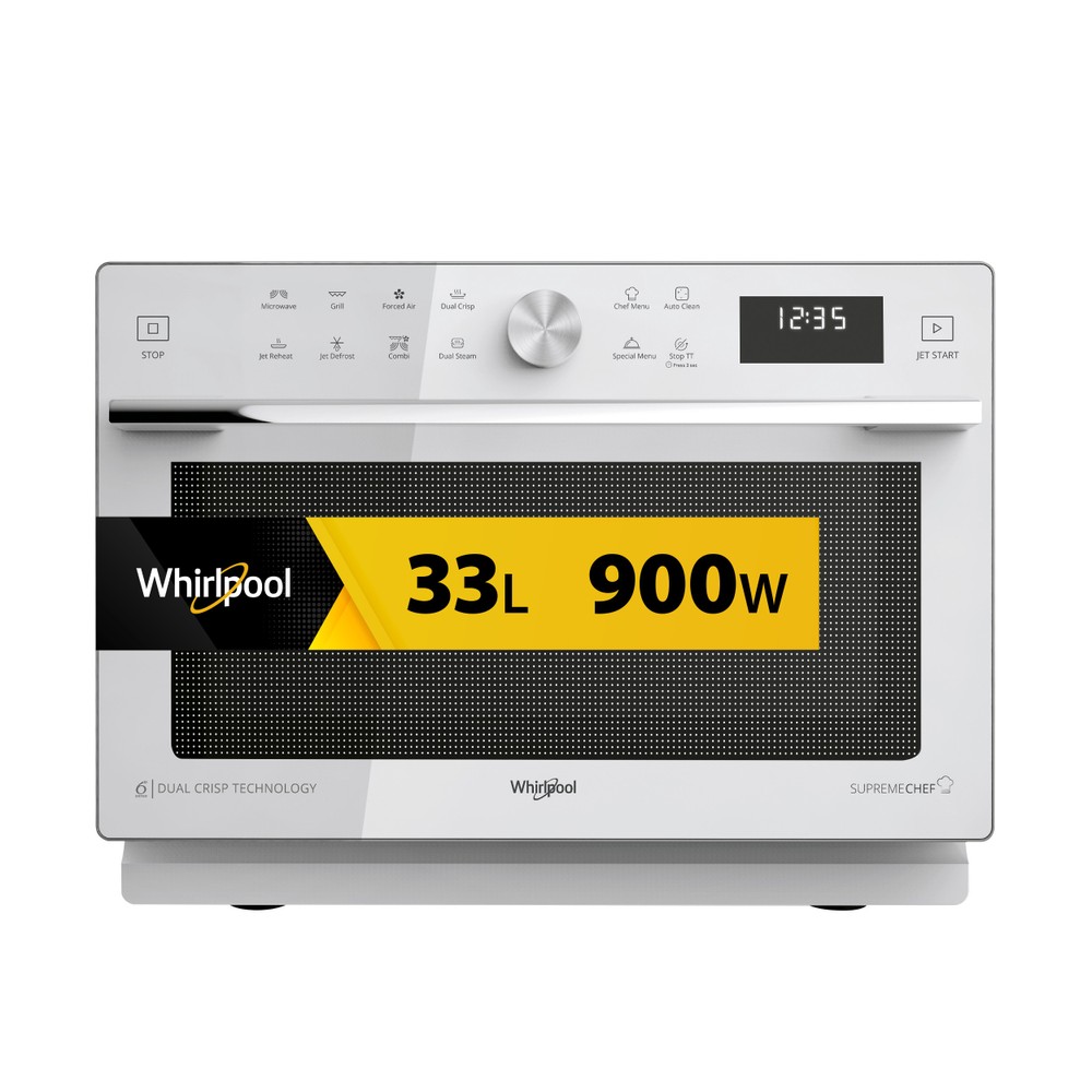 Whirlpool Magnetron Vrijstaand MWSC 933 SW Wit Elektronisch 33 MW-Combi 900 Frontal