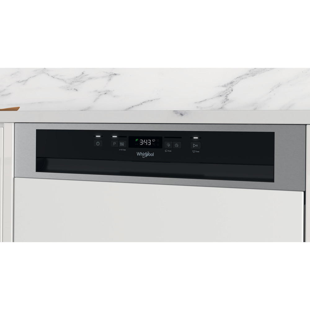 Whirlpool Mosogatógép Beépíthető WB 6020 P X Half-integrated E Control panel