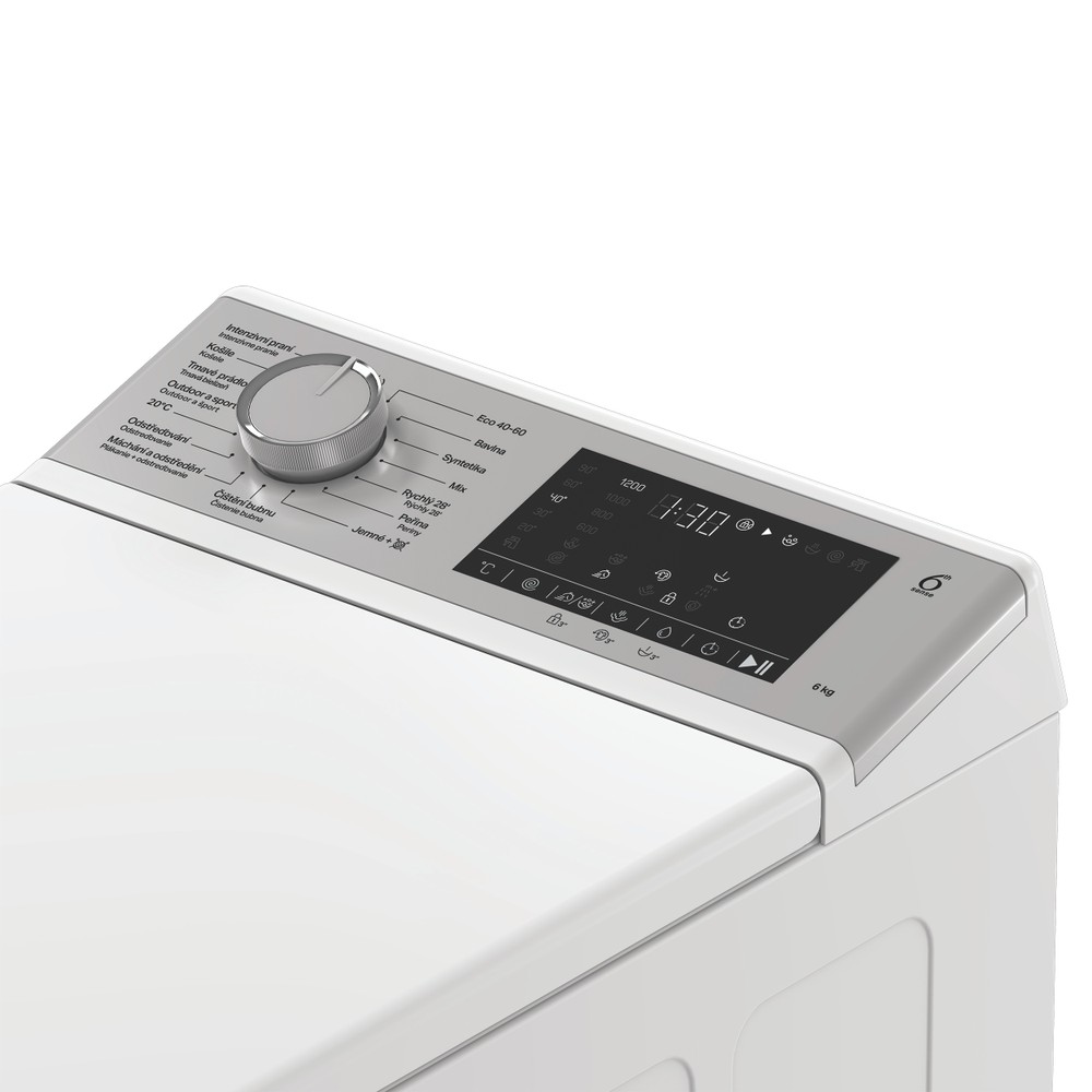 Whirlpool Pračka Volně stojící TW622DSFCCS Bílá Vrchem plněná B Lifestyle control panel