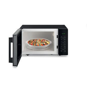Whirlpool Four à micro-ondes Pose-libre MWP 251 B Noir Électronique 25 Micro-ondes uniquement 900 Frontal open