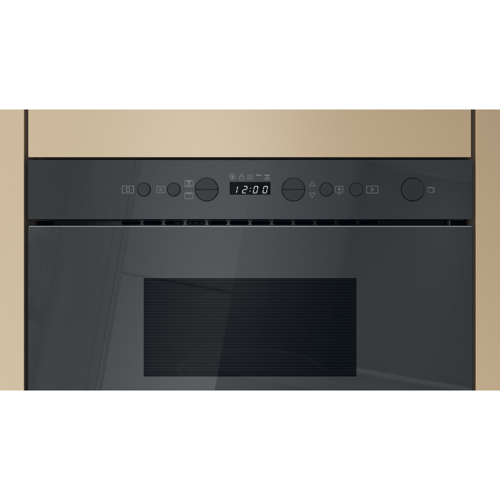 Whirlpool Microondas Encastre WMN14BSG Stardust grey glossy Electrónico 22 MW + Función Grill 750 Control panel