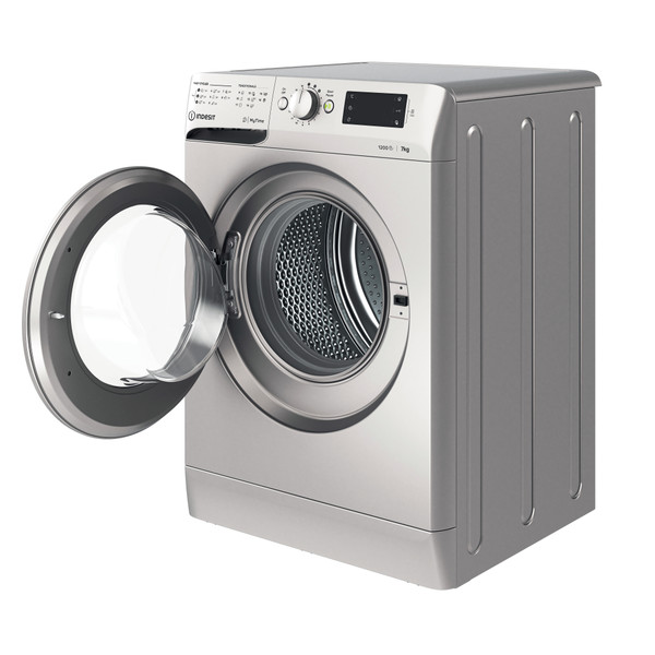 Indesit Пральна машина Соло OMTWE 71252 S EU Сріблястий Front loader A+++ Perspective open