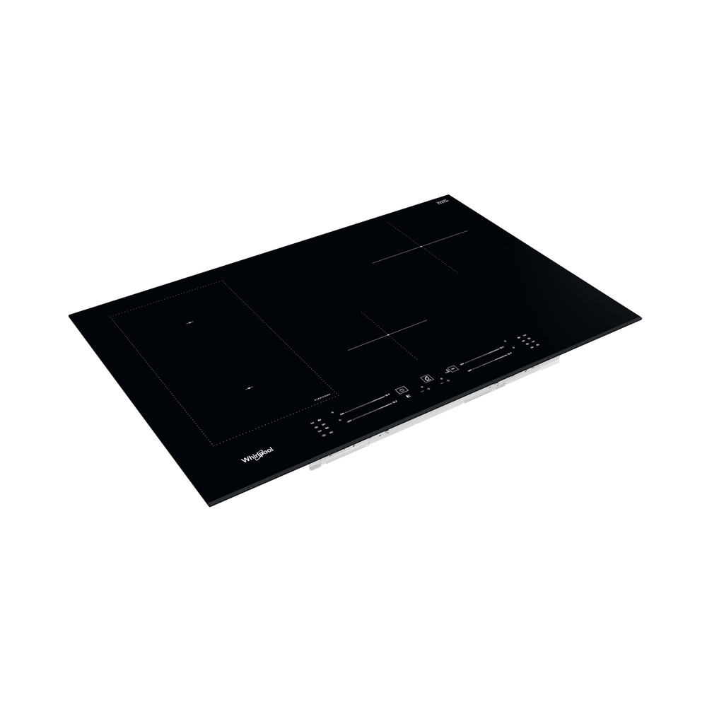 Whirlpool Table de cuisson WL S3377 BF Noir Induction vitroceramic Perspective