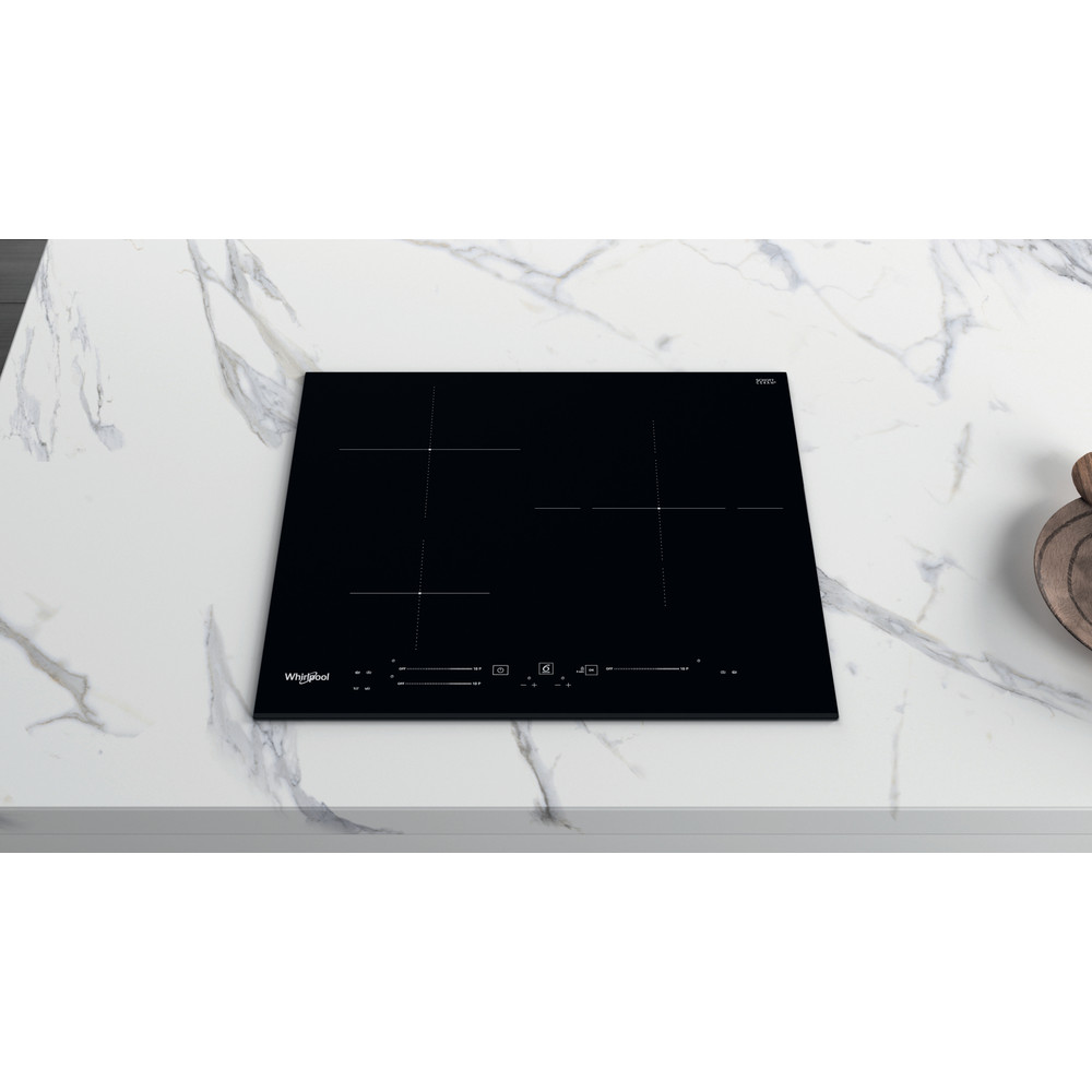 Whirlpool Encimera WS S6360 BF Negro Induction vitroceramic Lifestyle frontal top down