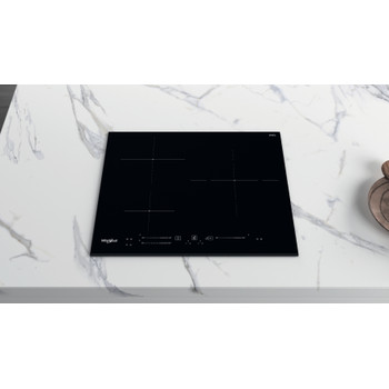 Whirlpool Encimera WS S6360 BF Negro Induction vitroceramic Lifestyle frontal top down