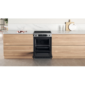 Whirlpool Cuisinière WS68V8CCXT Inox Non Lifestyle detail