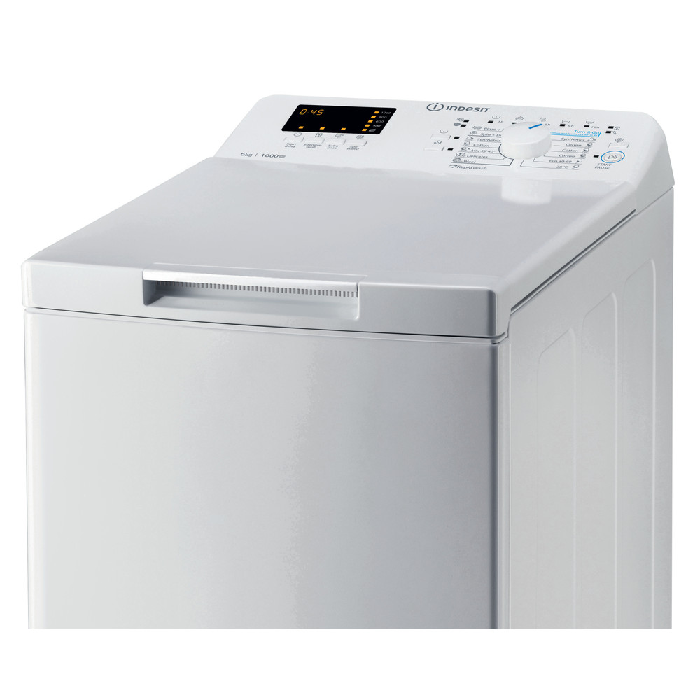 Indesit Perilica za rublje Samostojeći BTW S60300 EU/N Bijela Gornje punjenje D Control panel