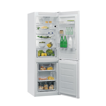 Whirlpool Kombinirani hladnjak Samostojeći W5 821EF W 1 Bijela 2 doors Perspective open