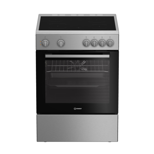 Indesit Κουζίνα I6V8KMX Inox Ηλεκτρική Frontal