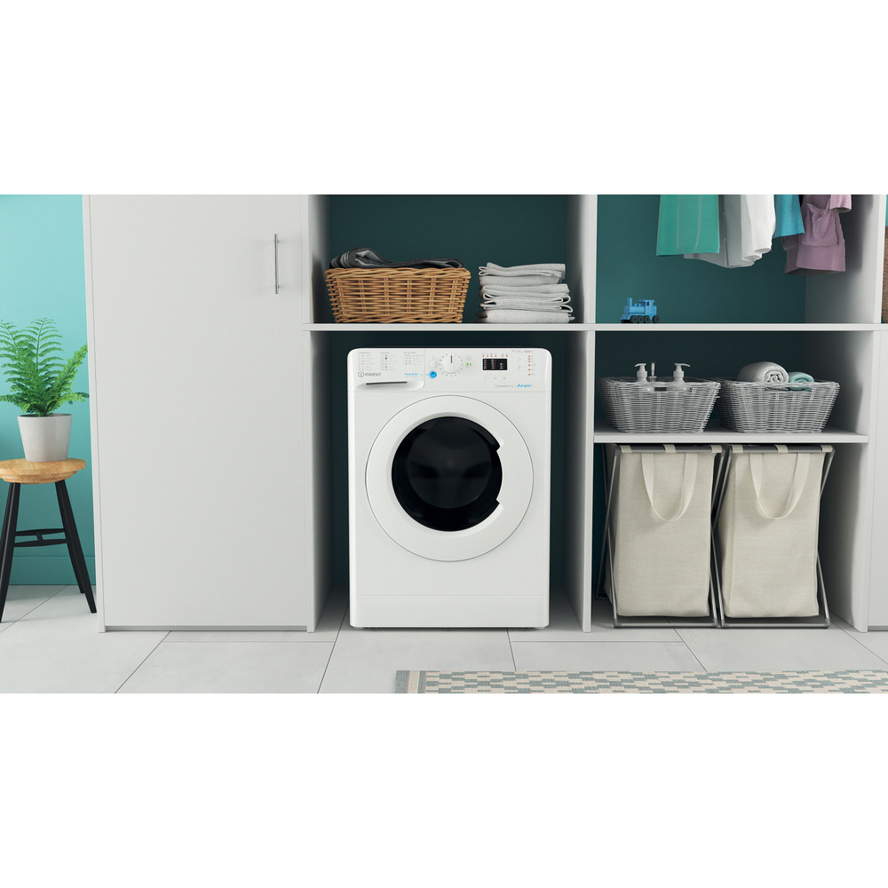 Indesit Mosó-szárító Szabadonálló BDA 761483X W EE N Fehér Elöltöltős Lifestyle frontal