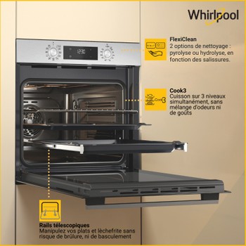 Whirlpool Oven Ingebouwd OMK58RU1X Elektrisch A+ Lifestyle detail