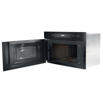 Whirlpool Mikrohullámú sütő Beépíthető AMW 439/NB Fekete Elektromos 22 Mikrohullám+Grill funkció 750 Perspective open