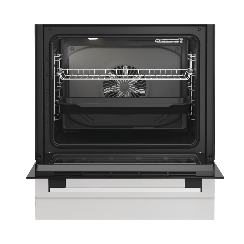 Indesit Pliit I6G5KCW Valge Gaas Lifestyle frontal open