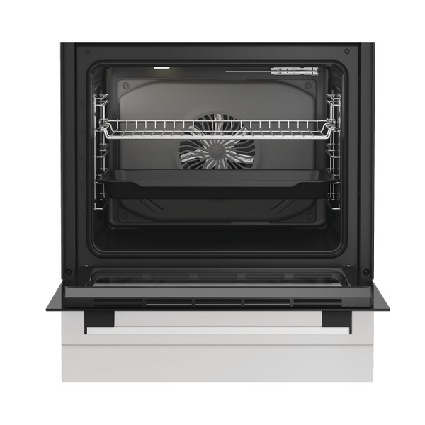 Indesit Plīts I6G5KCW Balts Gāzes Lifestyle frontal open