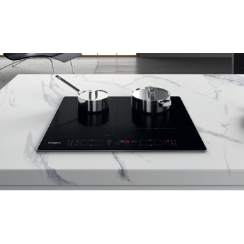 Whirlpool Főzőlap WL B5860 AL Fekete Induction vitroceramic Lifestyle frontal top down