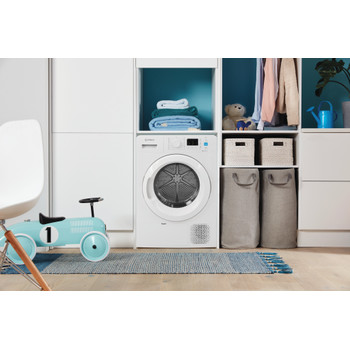 Indesit Secador YTN M10 91 R EU Branco Lifestyle frontal