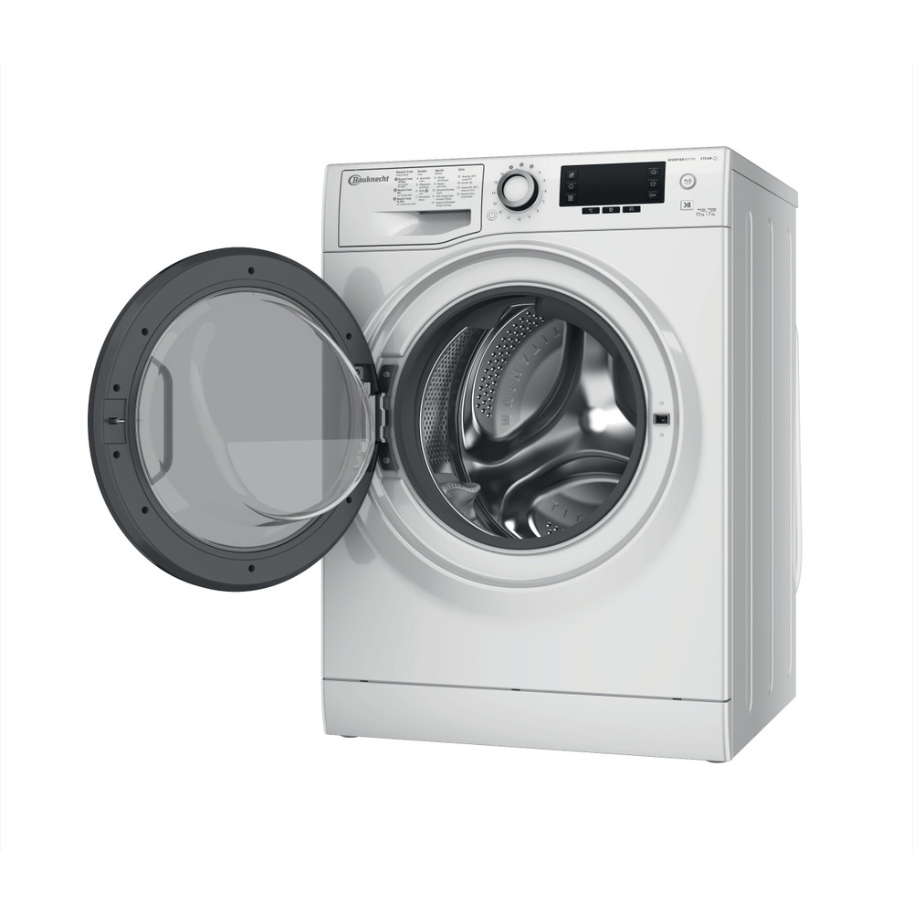 Bauknecht Lavasciugabiancheria Apparecchio a posa libera WATR 117260 N Bianco Caricatori frontali Perspective open