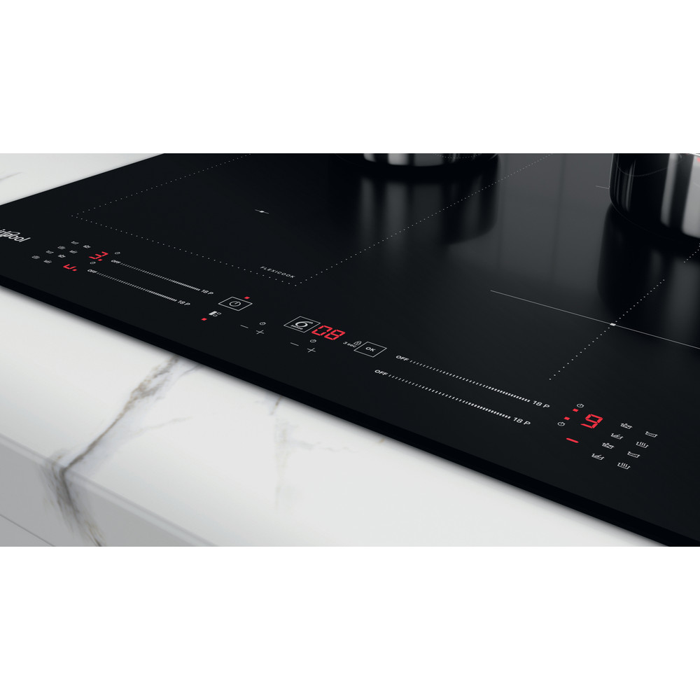 Whirlpool Table de cuisson WL S6960 BF Noir Induction vitroceramic Lifestyle control panel