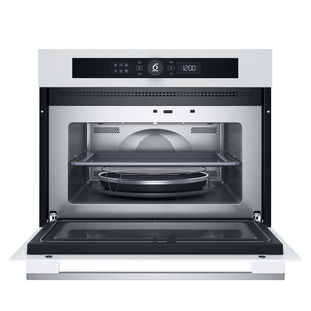 Whirlpool Mikrovlnná trouba Vestavné WMW57DHMW Bílá Elektronické 40 Mikrovlny kombi 900 Frontal open