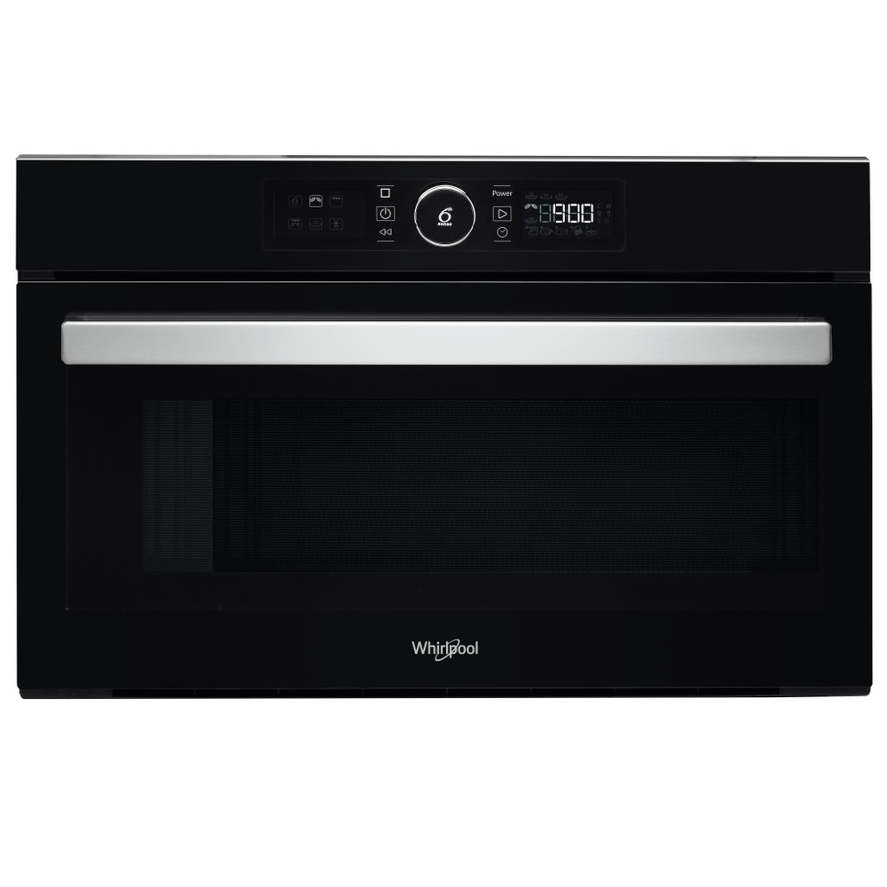 Whirlpool Mikrovågsugn Inbyggda AMW 730/NB Black Elektronisk 31 MW+grillfunktion 1000 Frontal