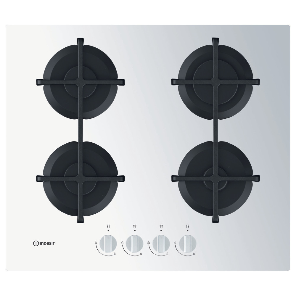 Indesit Varná doska ING 61T/WH Biela Plyn Frontal
